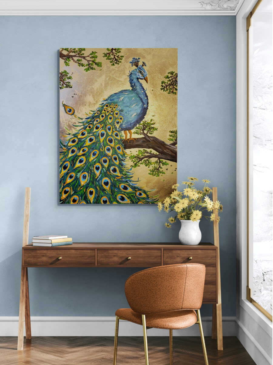Svenja_Bross_Art_Pfau_Wohnzimmer