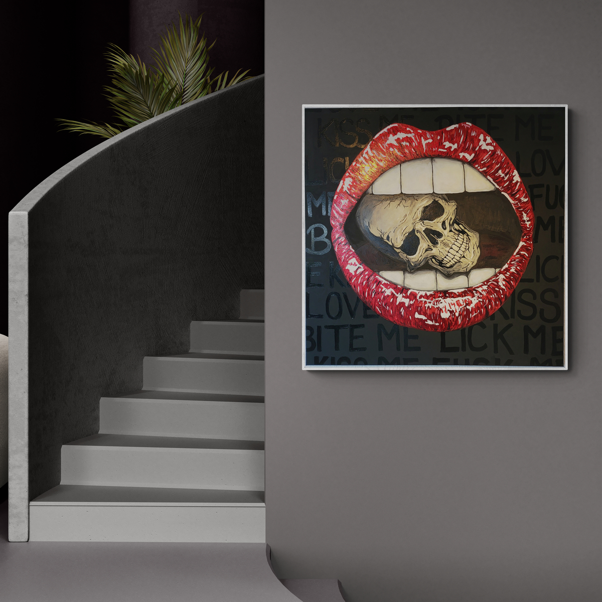 Svenja_Bross_Art_Totenkopf_Treppenaufgang